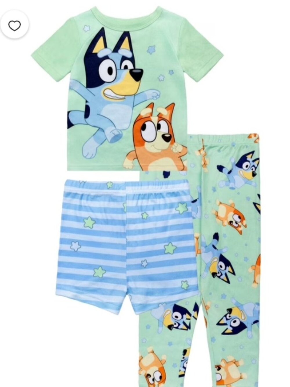 Bluey 3 Piece Pajama Set